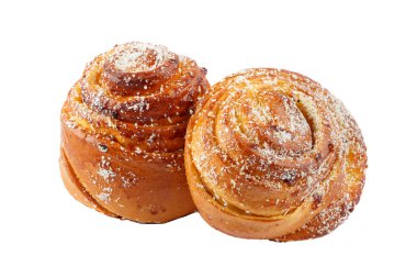 Dekorasyon, üzerinde beyaz izole ile buns kümesi