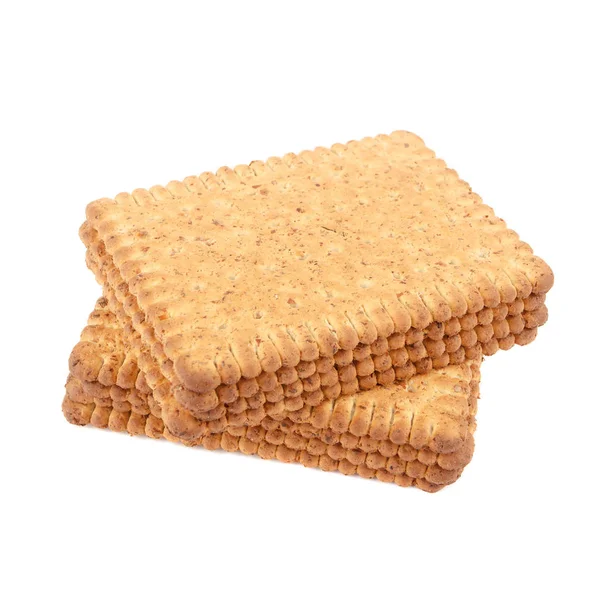 Farklı kurabiye, üzerinde beyaz izole ürün yelpazesine — Stok fotoğraf