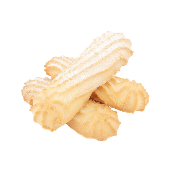 Асортимент Різних Печива Ізольовані Білому — стокове фото