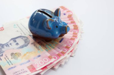 Kumbaralı 200 hryvnianın geçmişi, iş konsepti.