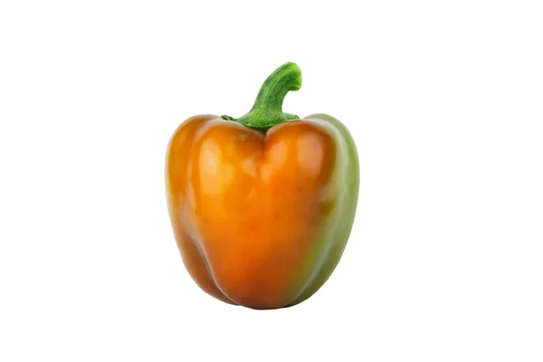 Rode Groene Rauwe Paprika Witte Achtergrond — Stockfoto