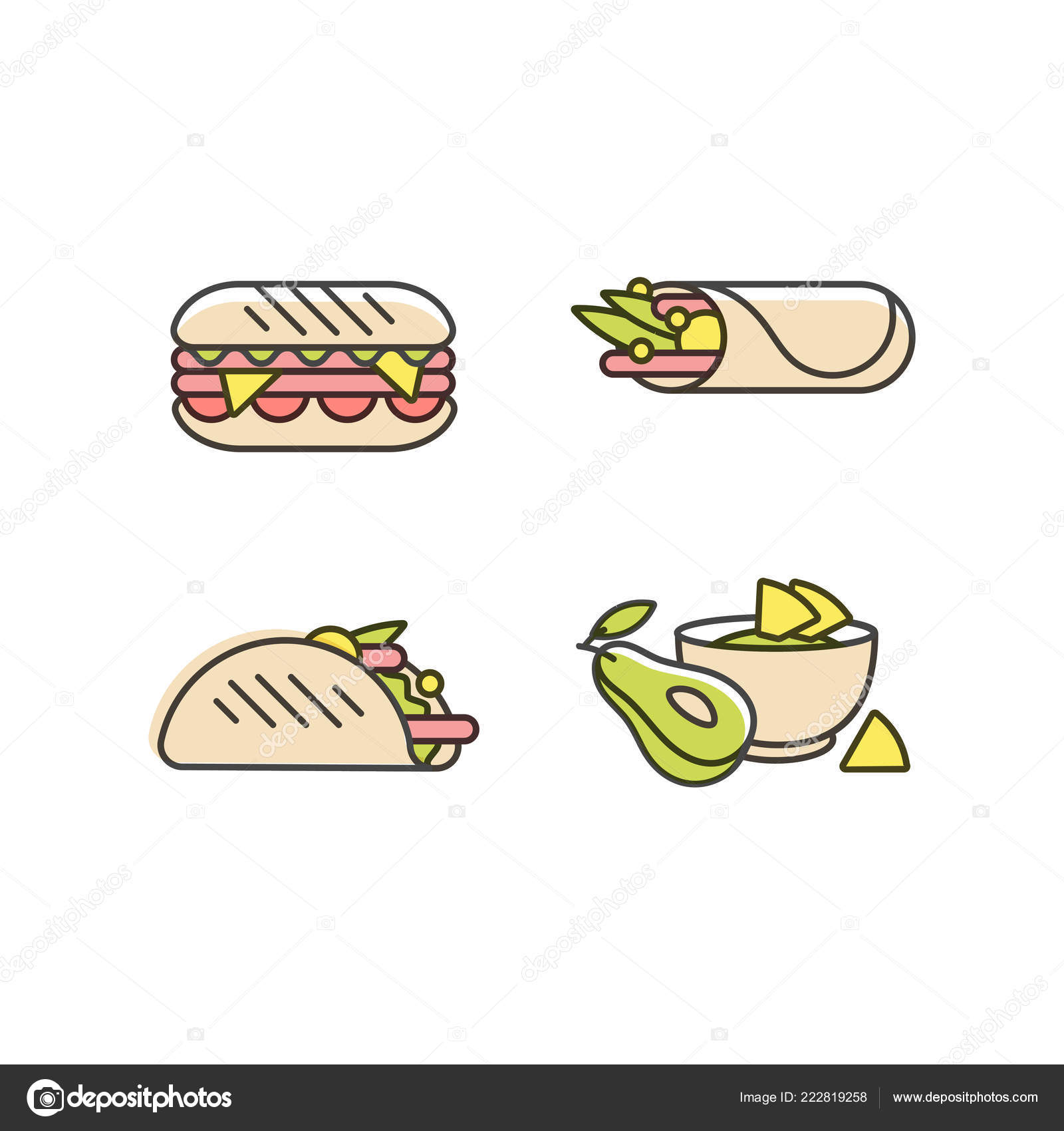 Vector Set Of Design Templates Icons And Emblems Mexican Food Mexican National Traditional Food Logos In Trendy Linear Style Isolated On White Background Vector Image By C Oxygen 8 Vector Stock 222819258
