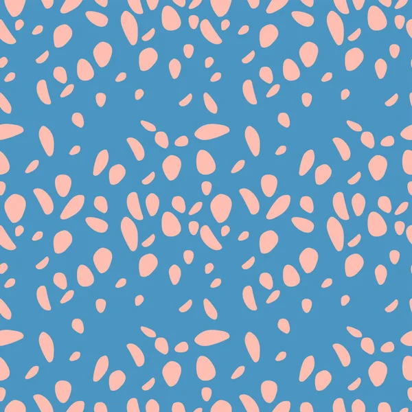 Patrón de puntos rosas vectoriales. Textura sin costuras con fondo. Fondo de pantalla abstracto . — Archivo Imágenes Vectoriales