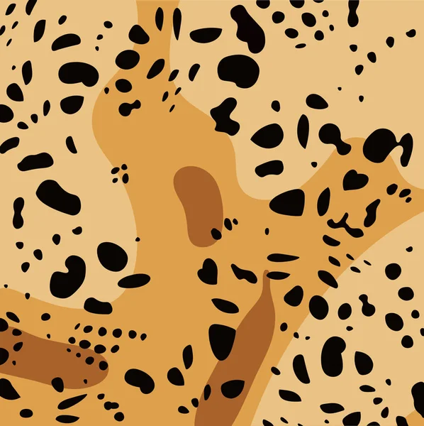 Impresión de animales vectoriales. Patrón de leopardo para textil, embalaje, fondo de página web . — Archivo Imágenes Vectoriales