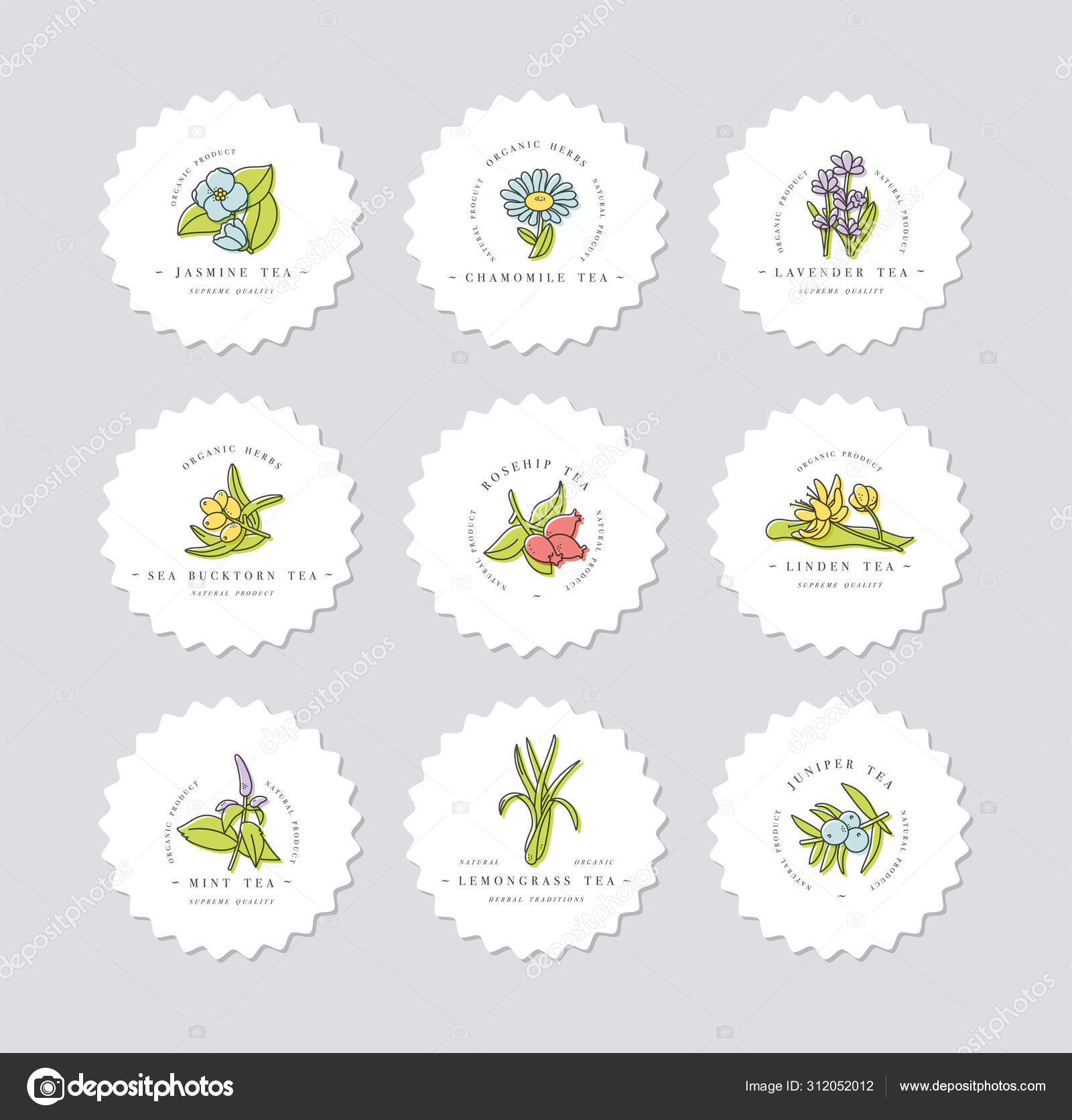 Векторный Набор Дизайна Красочные Шаблоны Логотипа И Эмблемы.