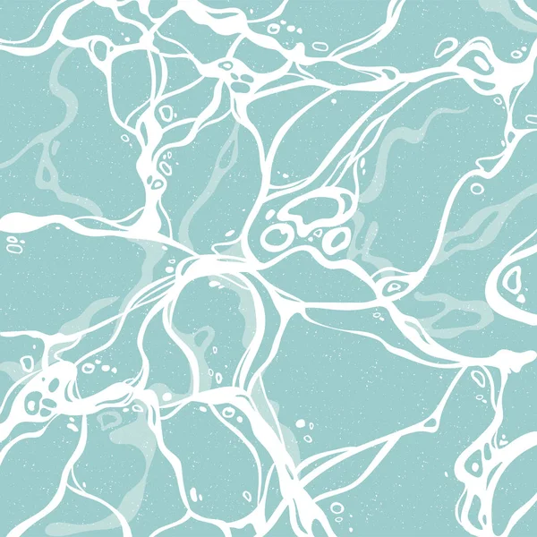 Vector Illustration Azure Water Surface Pattern Sea Ripple Background — Stock Vector