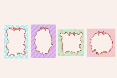 Çeşitli renklerde dekoratif çerçeveler