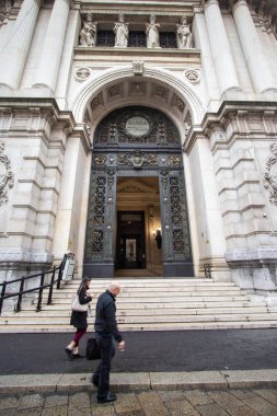 Milan, Kasım 2018: Banka İtalya (Banca d' Italia), üzerinde Kasım 2018, Milano, İtalya'nın cephe