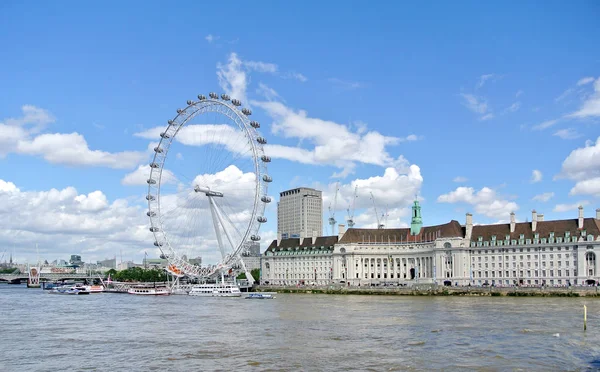 London Egyesült Királyság 2016 Július London Eye Látképe — Stock Fotó