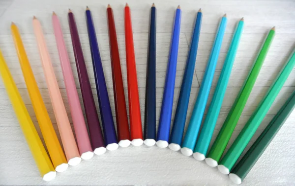 Composição Lápis Coloridos — Fotografia de Stock