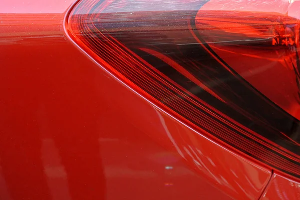 Červené Auto Detail — Stock fotografie