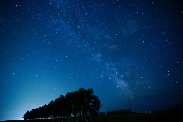 Vintergatans Galax Hokkaido — Stockfoto