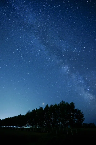 Vía Láctea Galaxia Noche — Foto de Stock