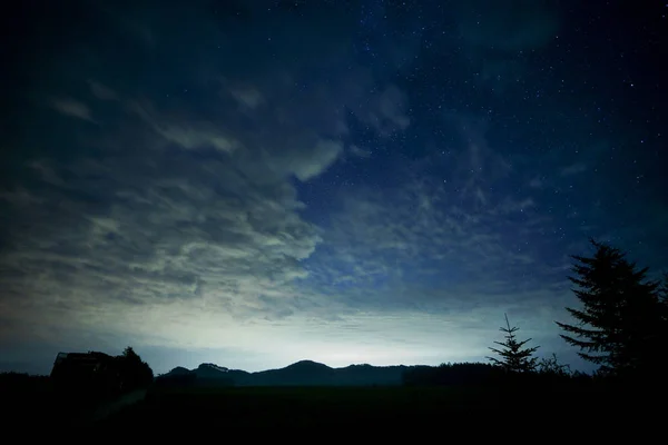 Nachthimmel Und Wolken — Stockfoto