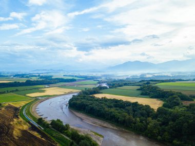 Kuş bakışı Hokkaido'da