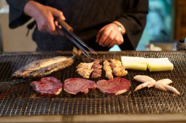 Japonya'da yemek ızgara