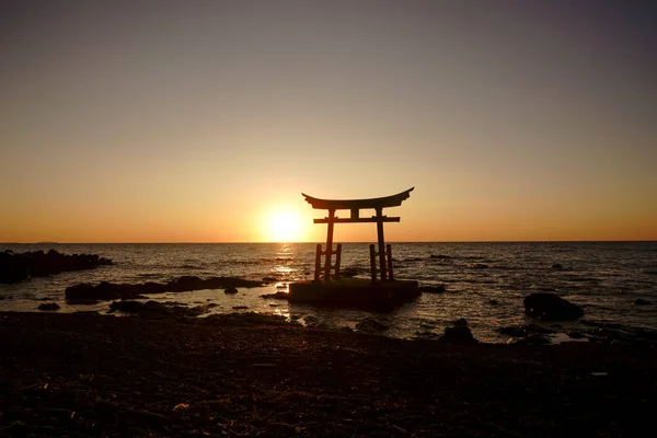 Torii Japonii Morze — Zdjęcie stockowe