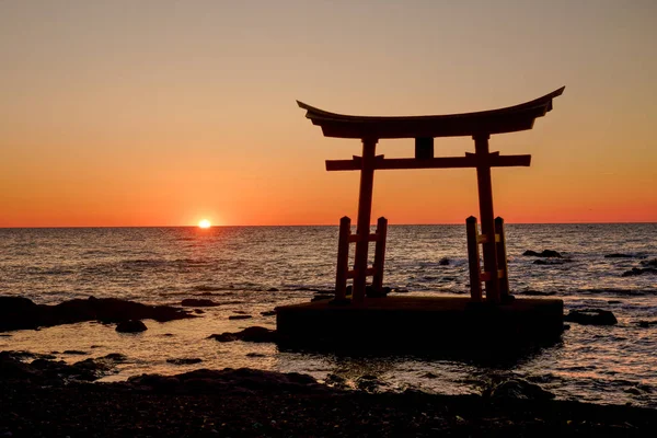 Torii Japonii Morze — Zdjęcie stockowe