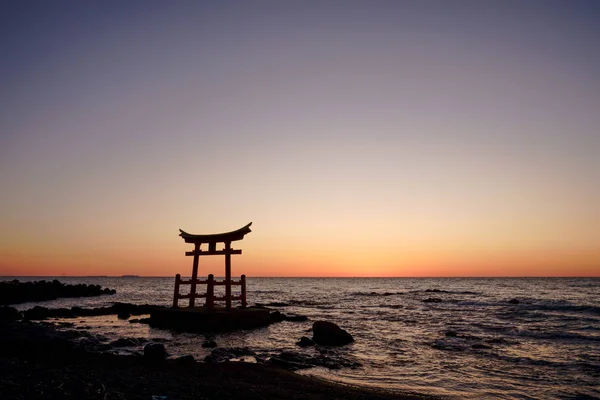 Torii Mar Japão — Fotografia de Stock