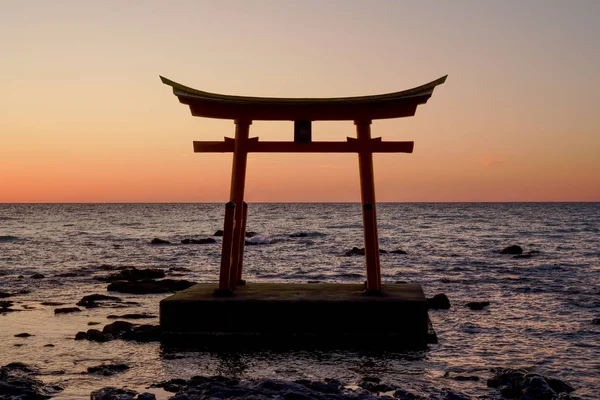 Torii Japonii Morze — Zdjęcie stockowe