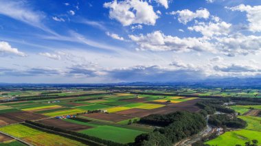 hokkaido fotoğrafta aireal