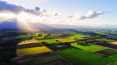 hokkaido fotoğrafta aireal