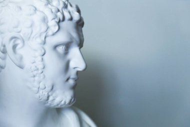 Beyaz arka plan şekilde alçı