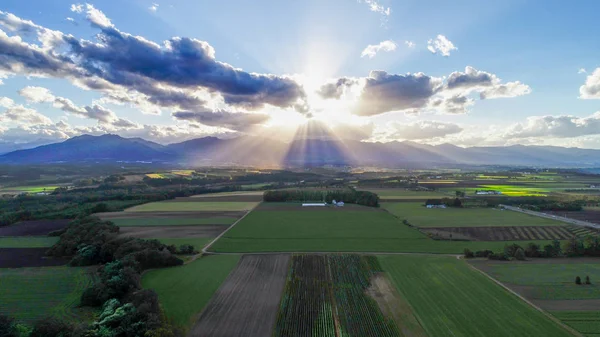 Luz Sol Hokkaido — Fotografia de Stock