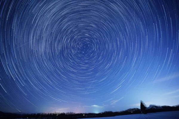 Rastro Estrellas Noche — Foto de Stock