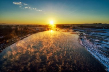 Kış hokkaido manzara