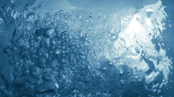 Wasser Und Blase Unter Wasser — Stockfoto