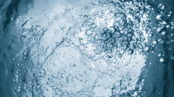 Wasser Und Blase Unter Wasser — Stockfoto