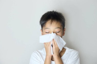 Çocuk üfleme burun içinde Japonya