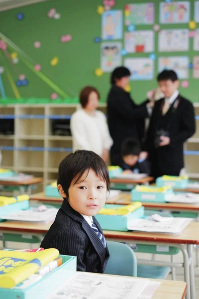 Cérémonie Entrée École Japon — Photo