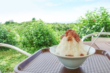 Kırmızı fasulye tıraş buz