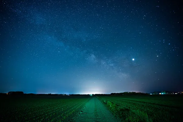 Galaxia Vía Láctea Hokkaido — Foto de Stock