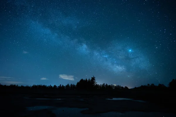 Tejút Galaxis Itt Hokkaido — Stock Fotó