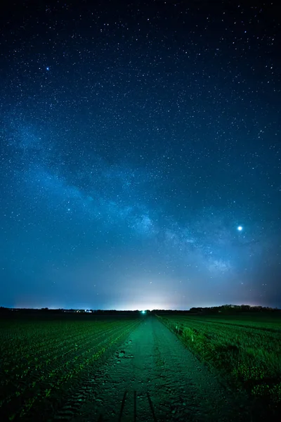 Vintergatans Galax Hokkaido — Stockfoto