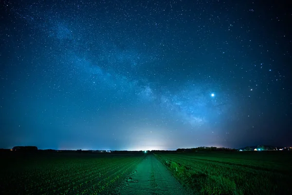 Galaxia Vía Láctea Hokkaido — Foto de Stock