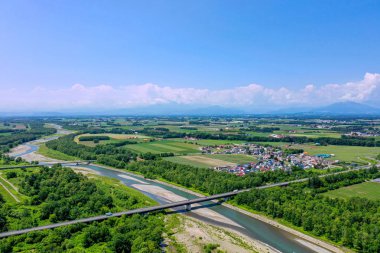 Tokachi,Hokkaido havadan görünümü
