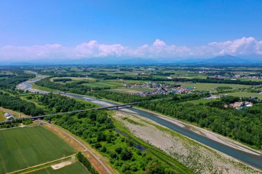 Tokachi,Hokkaido havadan görünümü