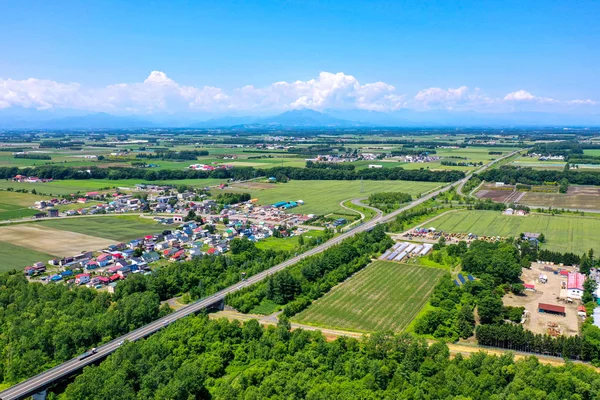 Légifotó Tokachi Hokkaido — Stock Fotó