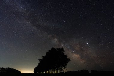 hokkaido içinde samanyt yolu galaksi