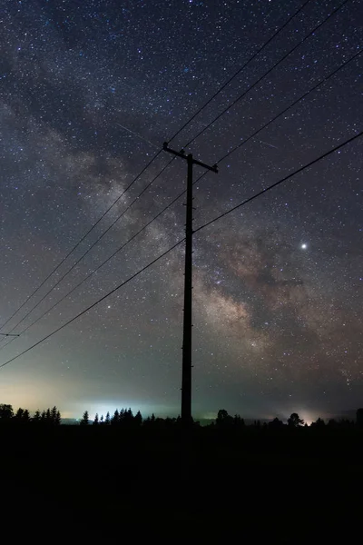 北海道の乳白色銀河 — ストック写真