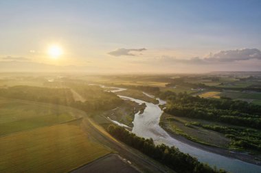 Tokachi,Hokkaido havadan görünümü