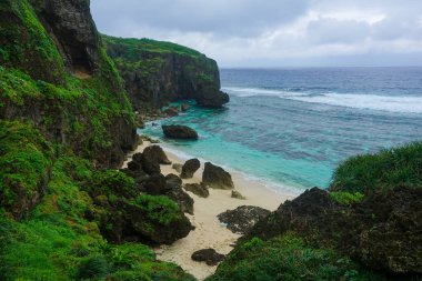 Yonaguni ada manzara