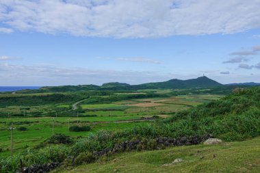 Yonaguni ada manzara