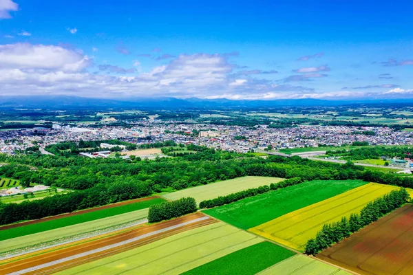 Landscape Memuro Hokkaido — Stock Photo, Image