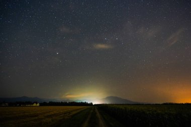 Hokkaido içinde Miky yolu gökada