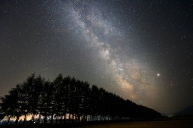 Hokkaido içinde Miky yolu gökada